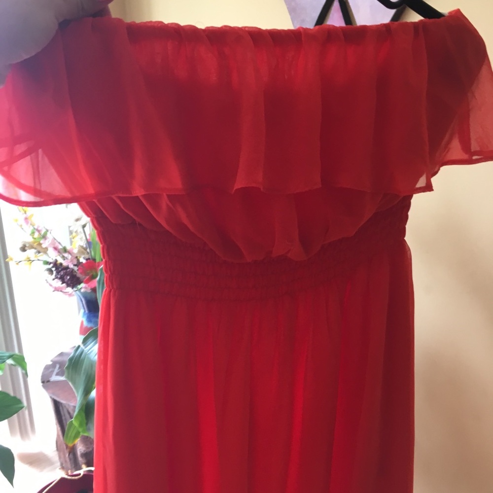 Light weight beautiful orange long summer dress ❤️